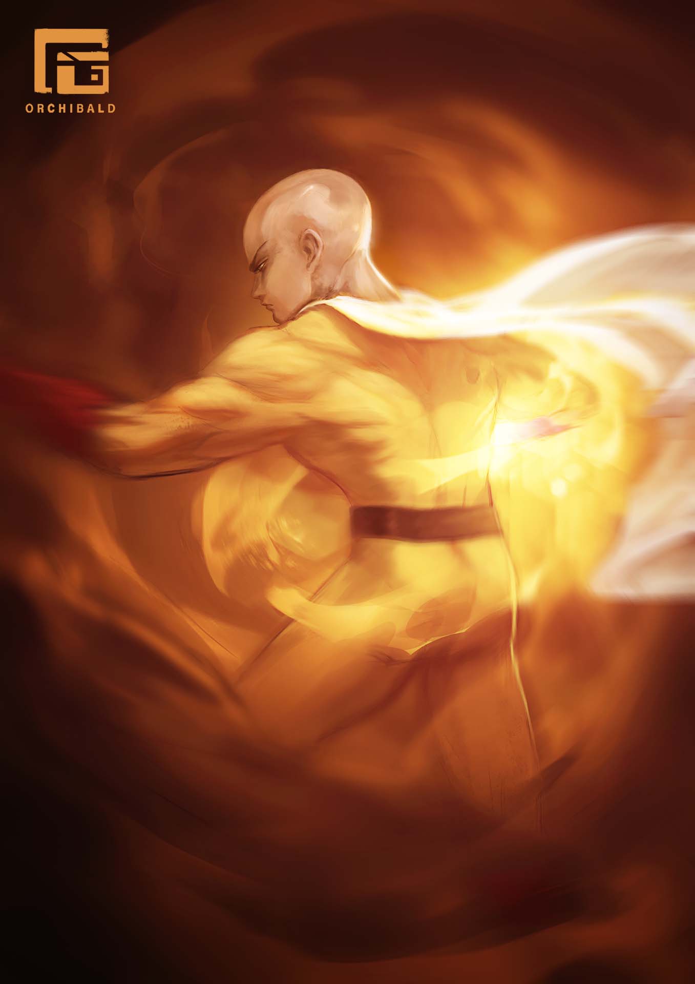 Saitama Premium Poster