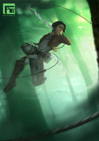 Levi Ackerman Premium Poster